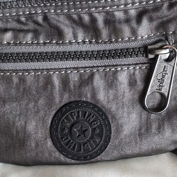Kipling Fundy PM Waist Bag/Crossbody/Travel - Metallic Graphite Unisex - Picture 13 of 13
